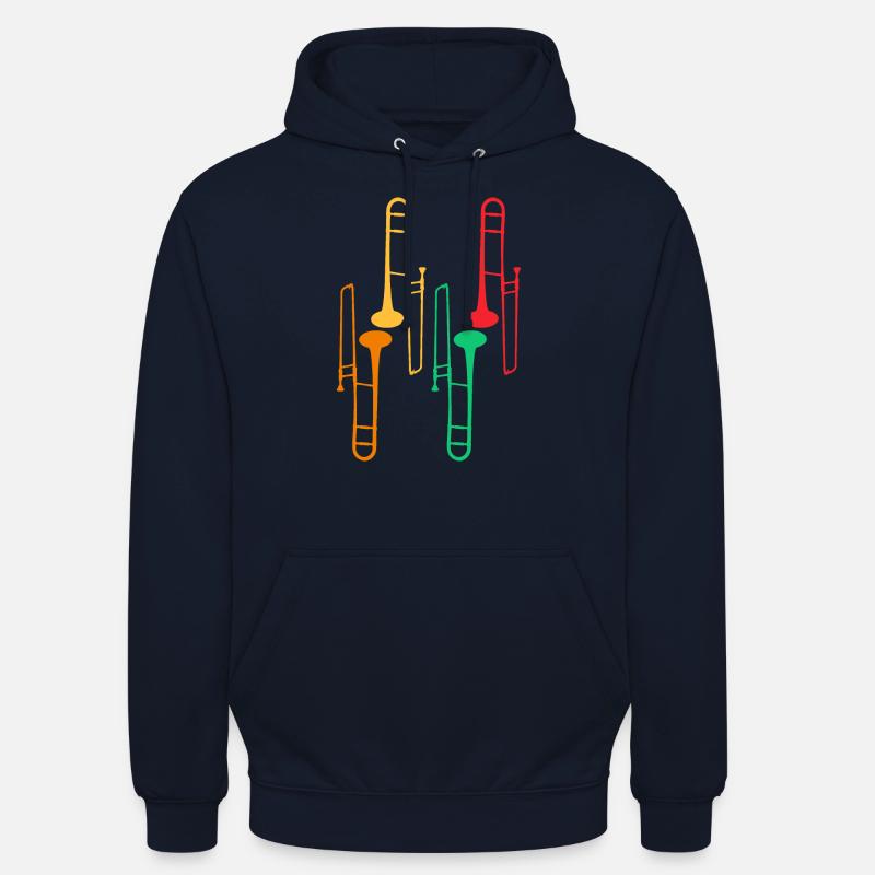 Trombone Collection - Trombone Player - Sweat-shirt à capuche unisexe - marine