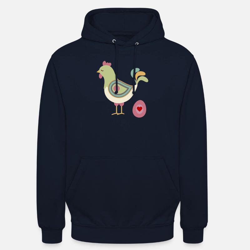 chicken11 - Sweat-shirt à capuche unisexe - marine
