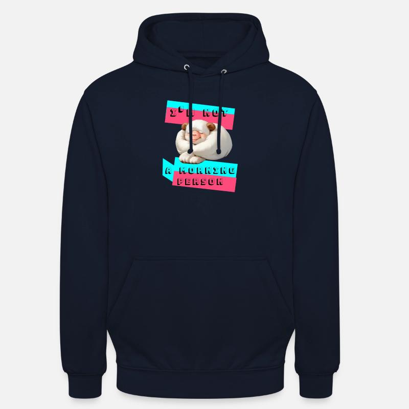 Ich bin nicht Morgen - Unisex Hoodie - Navy
