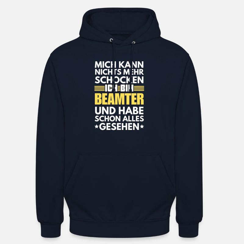 Fonctionnaire non choquable - Sweat-shirt à capuche unisexe - marine