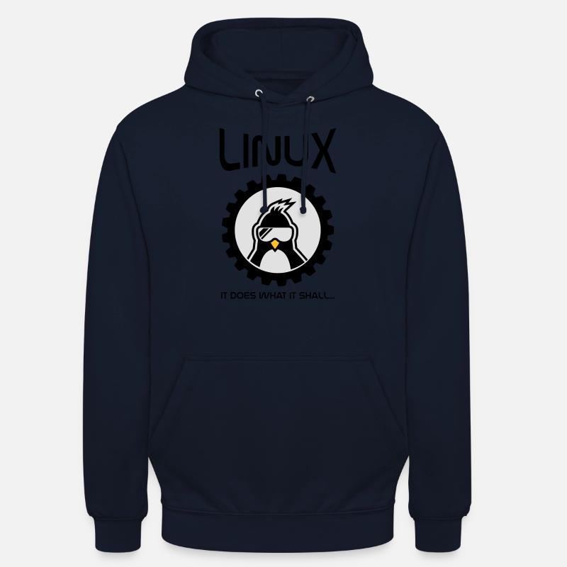 linux does what it shall - Unisex Hoodie - navy