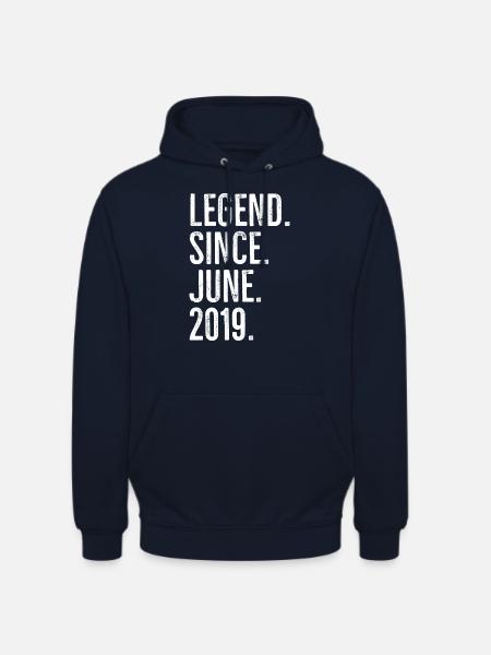 Legend Since June 2019 - Unisex Hoodie - navy