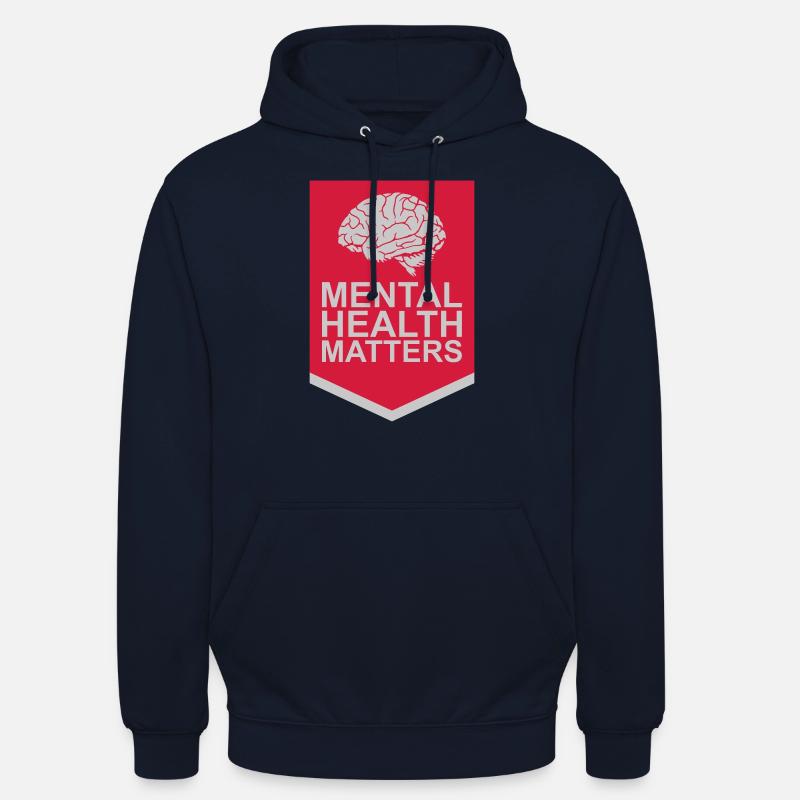 la santé mentale compte citation - Sweat-shirt à capuche unisexe - marine