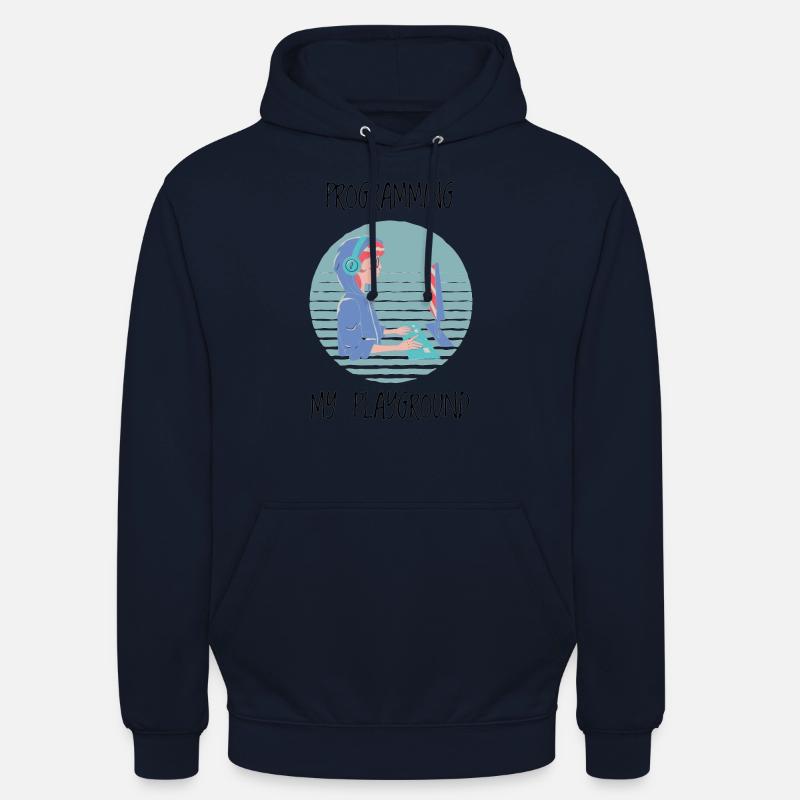 Women Programming - Women Coding - Unisex Hoodie - Navy