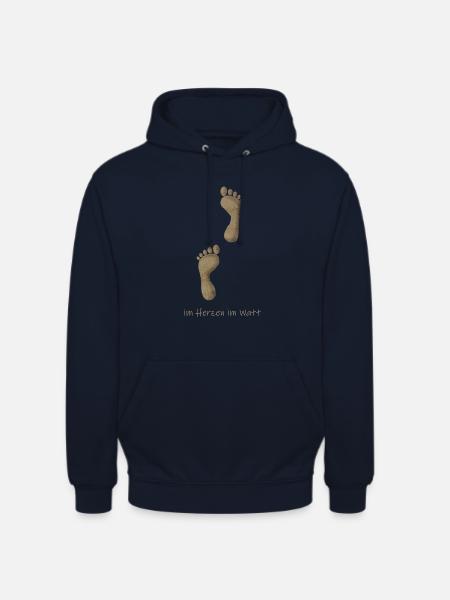 Im Herzen im Watt - Unisex Hoodie - Navy