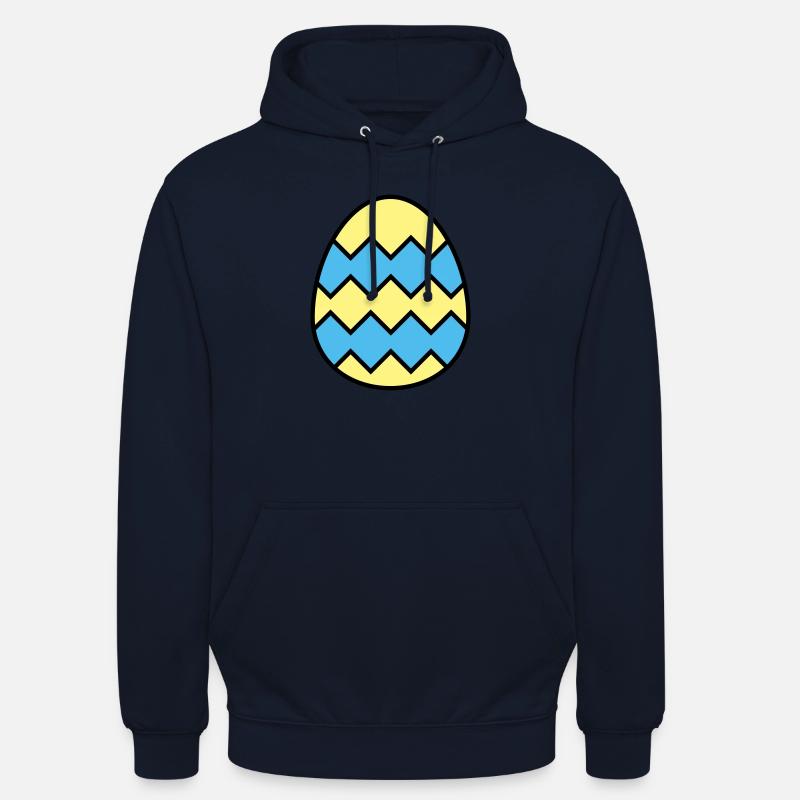 Oeuf de Pâques dentelé - Sweat-shirt à capuche unisexe - marine