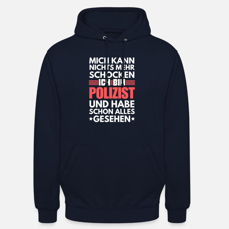 Policier non électrocutable - Sweat-shirt à capuche unisexe - marine
