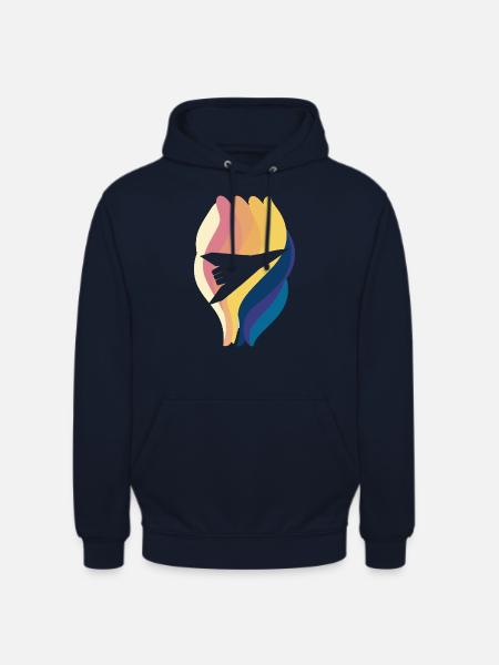 Flughafen Jumbojet Flugzeug - Unisex Hoodie - Navy