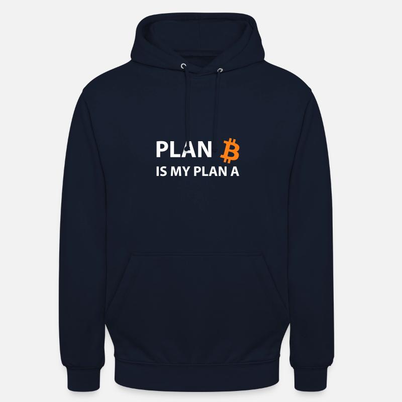 Plan Bitcoin My Plan A B Crypto - Unisex Hoodie - navy