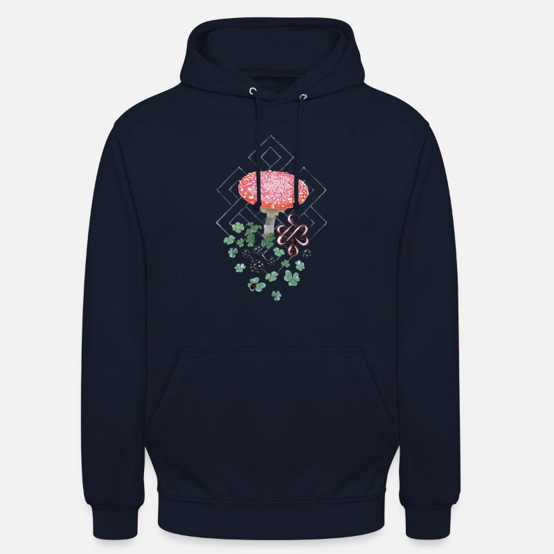 Trèfle Lucky Toadstool - Sweat-shirt à capuche unisexe - marine