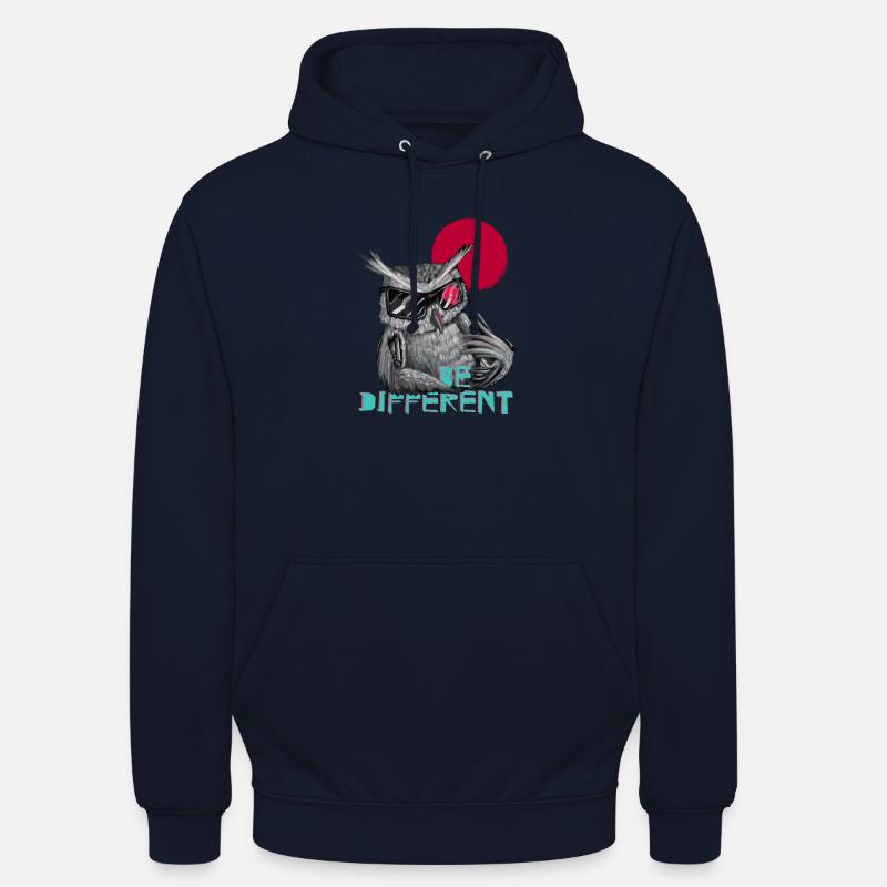 Be different Eule - einzigartig & besonders - Unisex Hoodie - Navy