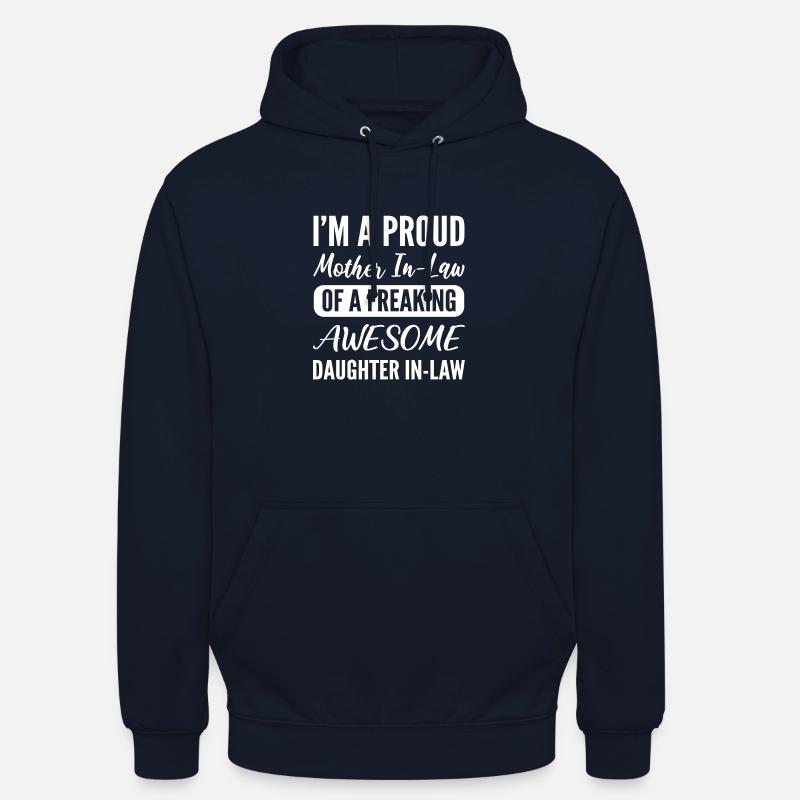 Stolze Schwiegermutter Engagierte Mutter Gift - Unisex Hoodie - Navy