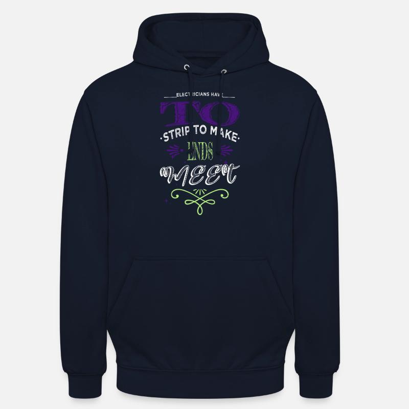 jokes engineer awesome electrical engineering - Unisex Hoodie - navy