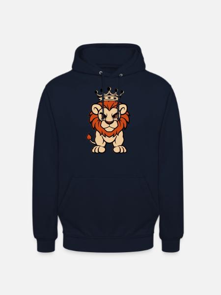 löwe comic krone - Unisex Hoodie - Navy