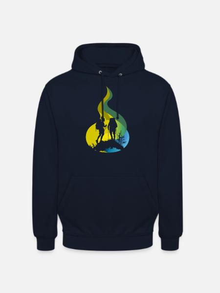 Wandern Wanderer - Unisex Hoodie - Navy
