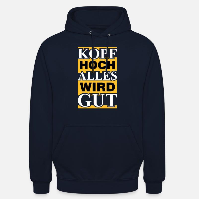 alles wird gut - Unisex Hoodie - Navy