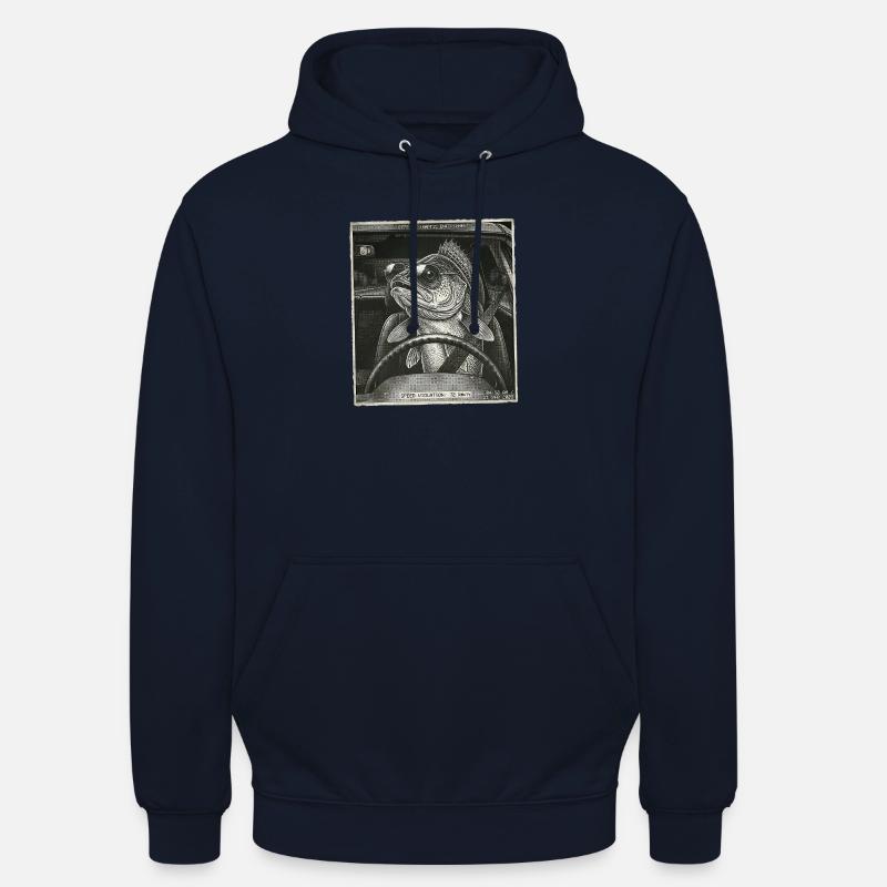 Zander Flashed - Sweat-shirt à capuche unisexe - marine