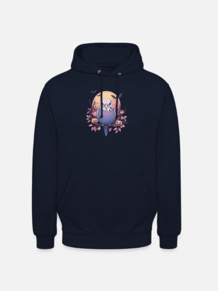 Wellensittich Halloween - Unisex Hoodie - Navy