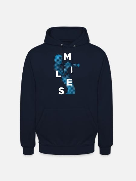 Miles Davis spielt Trompete - Unisex Hoodie - Navy