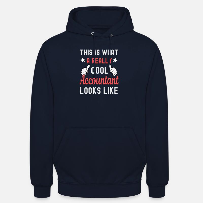 Comptable comptable - Sweat-shirt à capuche unisexe - marine