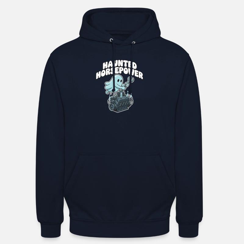 Dessin animé Ghost Engine Hanting Engine - Sweat-shirt à capuche unisexe - marine