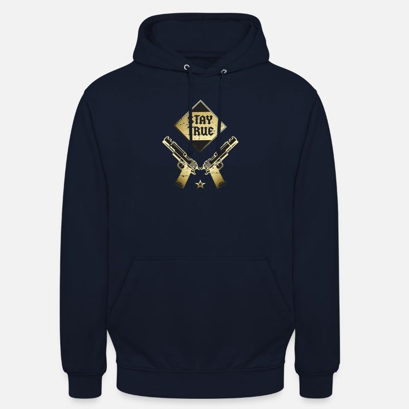 Restez fidèle à vous-même - Sweat-shirt à capuche unisexe - marine