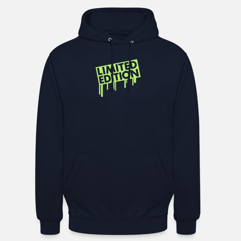 Cool Limited Edition med Graffiti Drop Stamp - Luvtröja unisex - marinblå