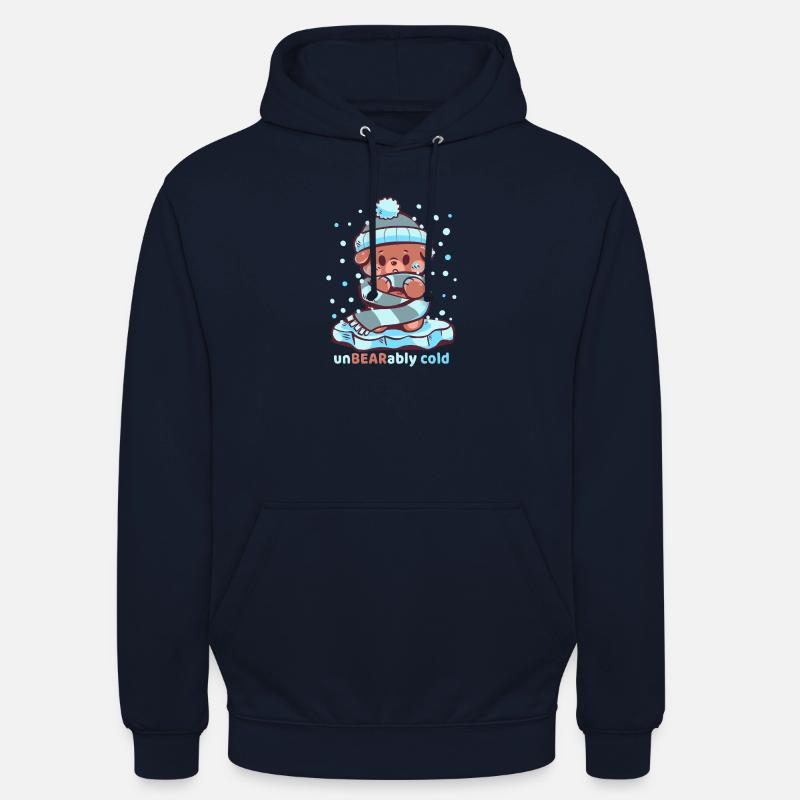 Froid insupportable - Sweat-shirt à capuche unisexe - marine