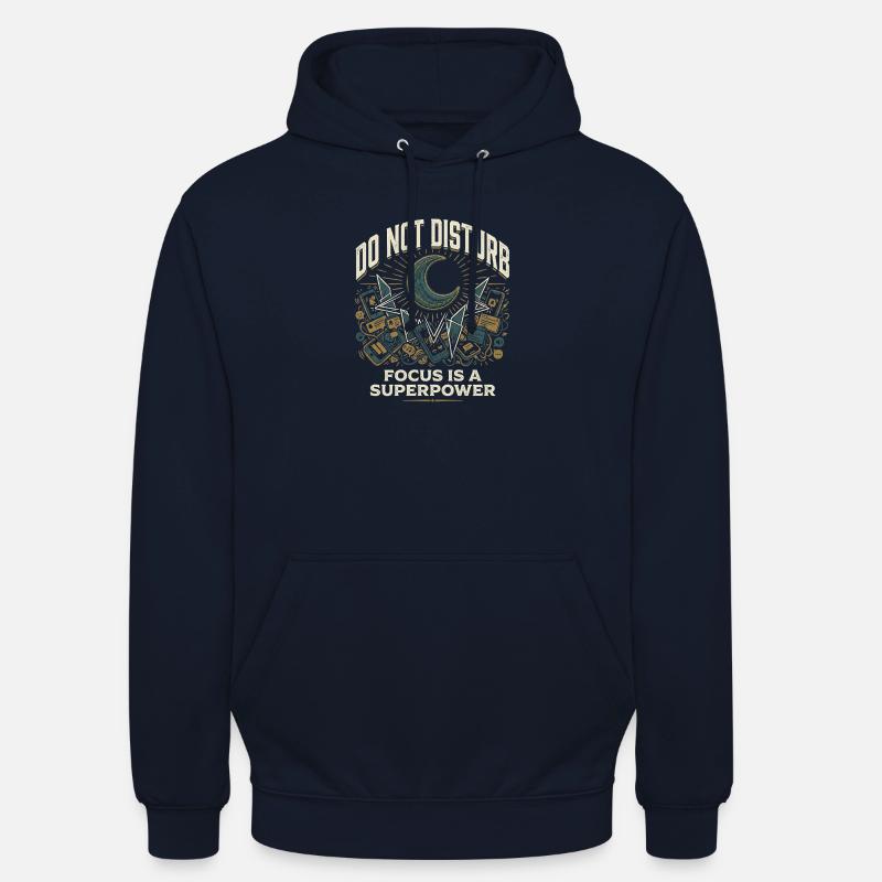 Focus Expert - Sweat-shirt à capuche unisexe - marine