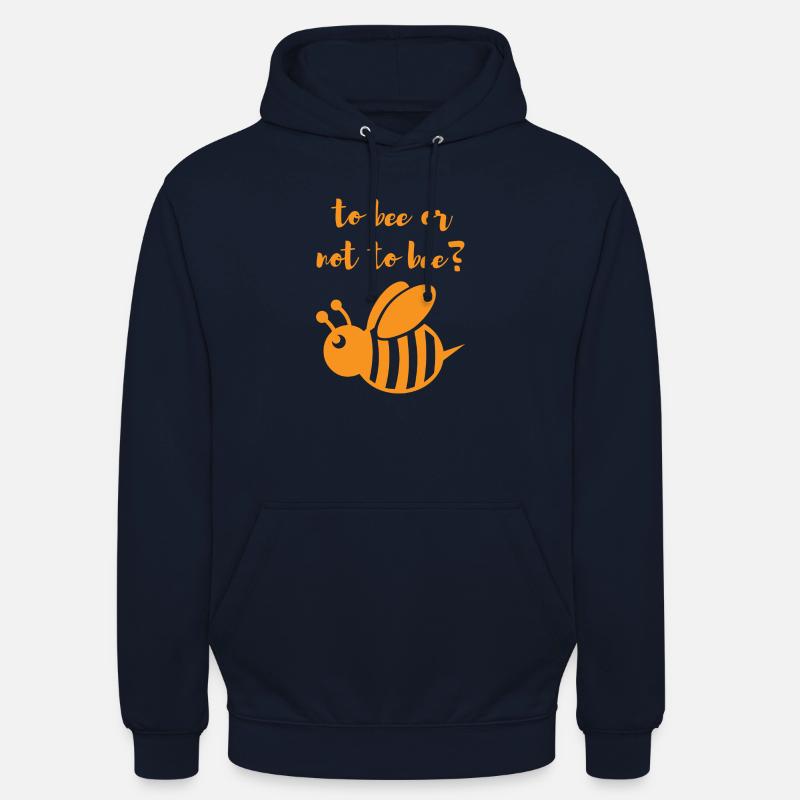 Per api o no fiori ambiente apicoltore - Felpa con cappuccio unisex - blu scuro