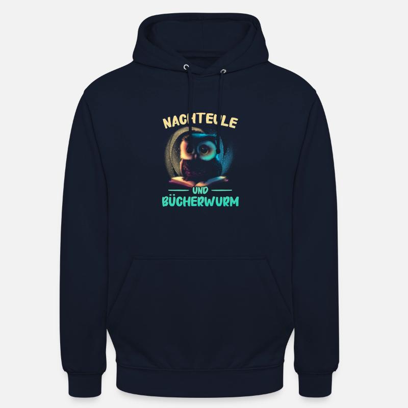 Nachteule Eule Eulen Vogel - Unisex Hoodie - Navy