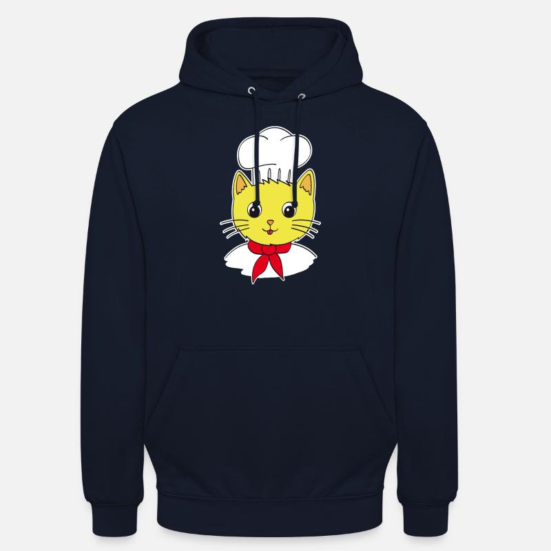 Cuire le chat - Sweat-shirt à capuche unisexe - marine