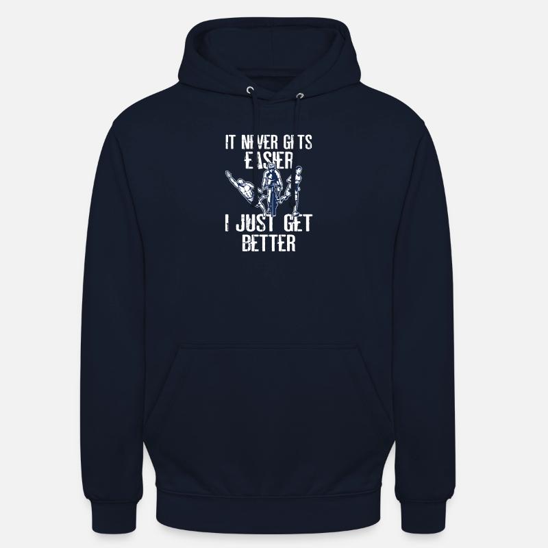 Es Wird Nie Einfacher Triathlon - Unisex Hoodie - Navy
