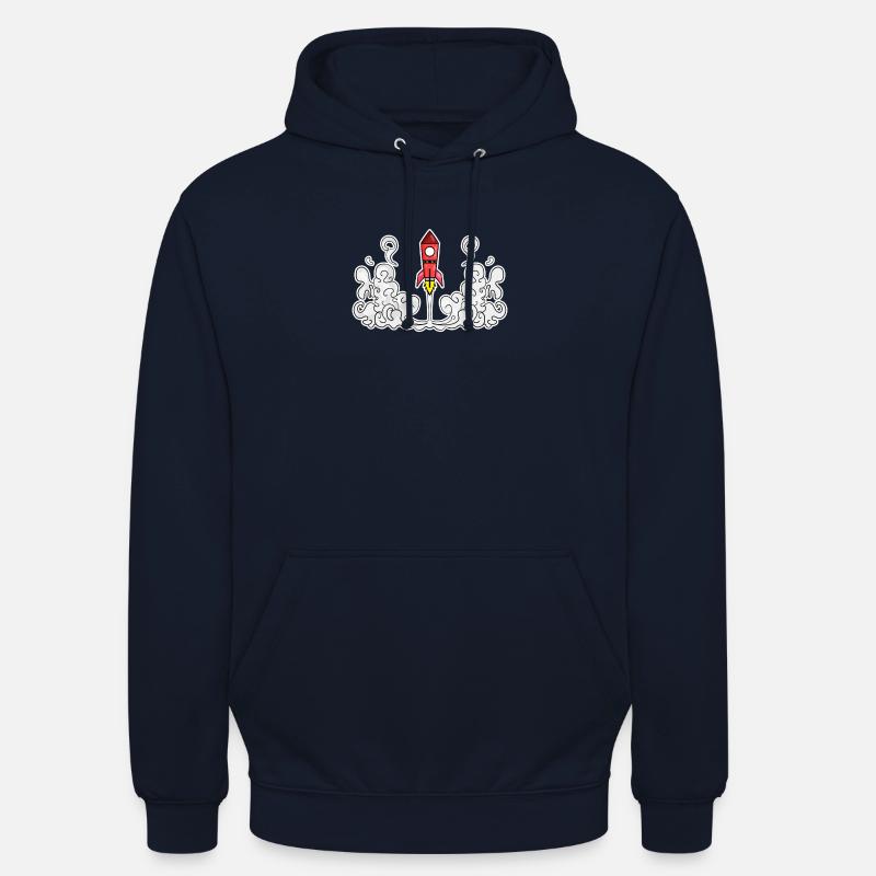 Lancement de fusée - Sweat-shirt à capuche unisexe - marine