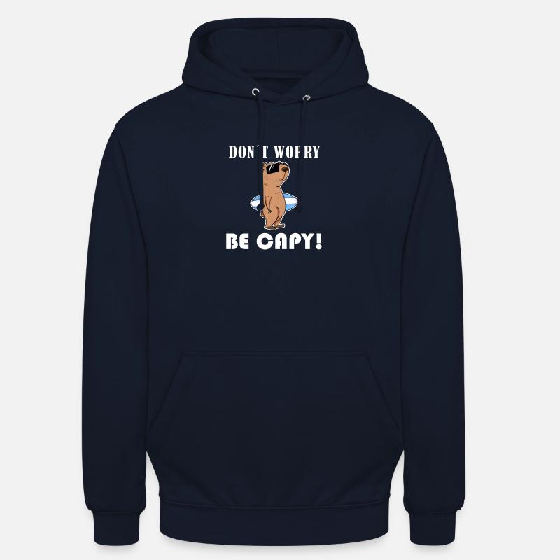 Capybara Capybara gåva - Luvtröja unisex - marinblå