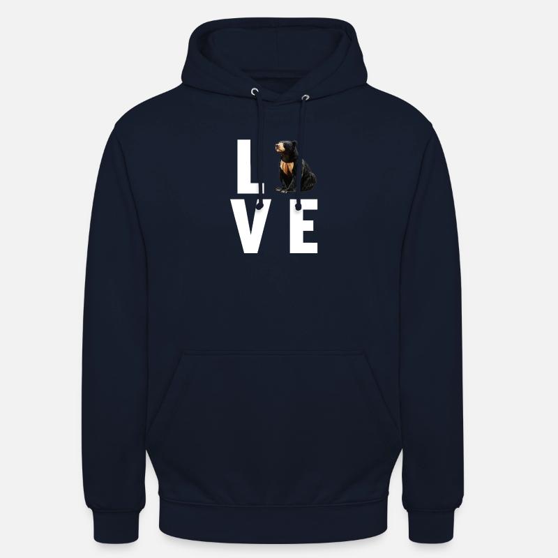 Ours du Soleil Ours Malais - Sweat-shirt à capuche unisexe - marine