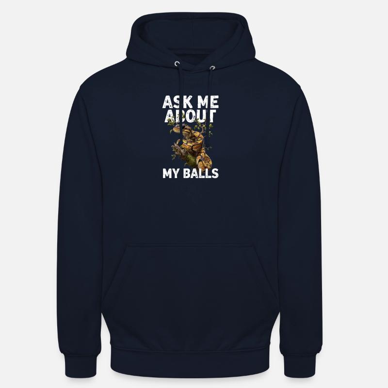 Königspython Schlangen Liebhaber Terrarium Python - Unisex Hoodie - Navy