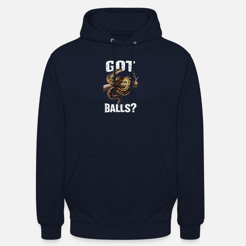 Königspython Schlangen Liebhaber Terrarium Python - Unisex Hoodie - Navy