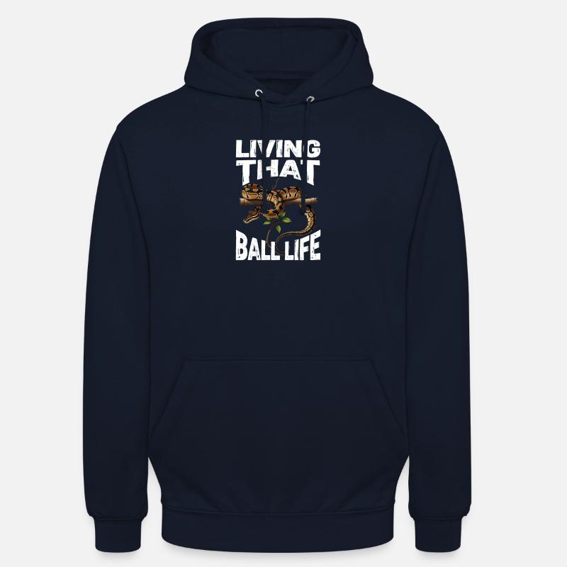 Königspython Schlangen Liebhaber Terrarium Python Unisex Hoodie