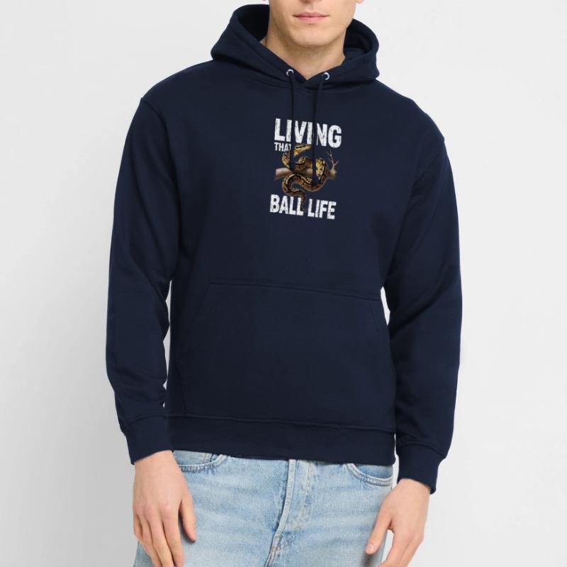 Königspython Schlangen Liebhaber Terrarium Python Unisex Hoodie