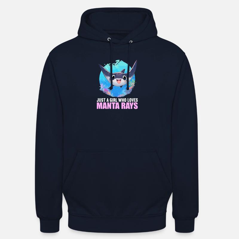 Rochen Mantarochen - Unisex Hoodie - Navy
