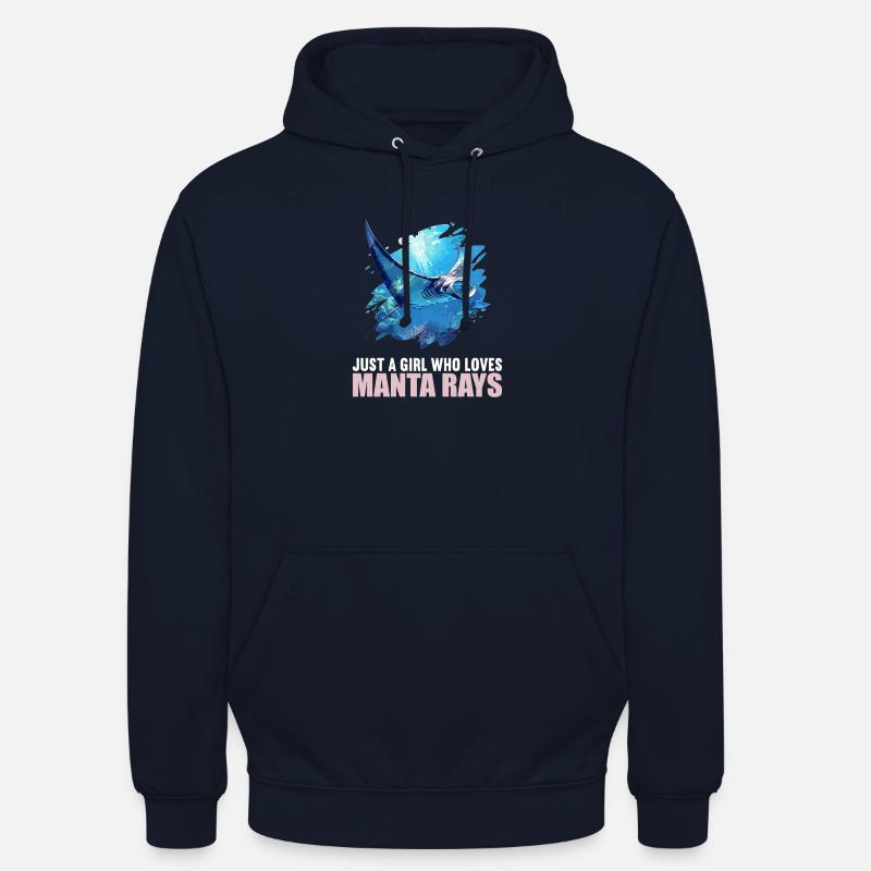 Rochen Mantarochen - Unisex Hoodie - Navy