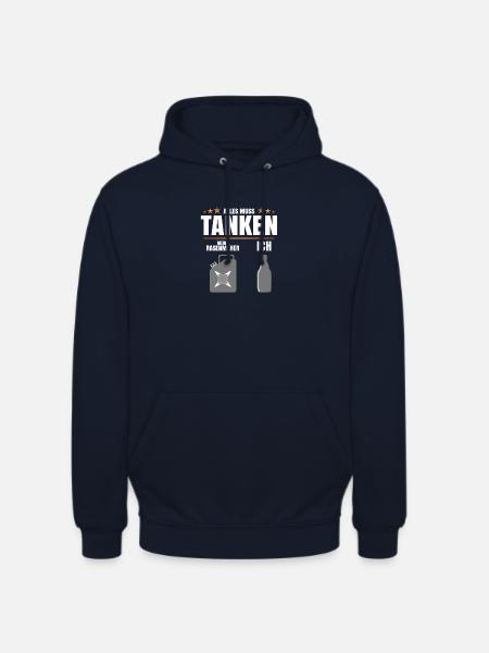 Alles muss tanken - Unisex Hoodie - Navy