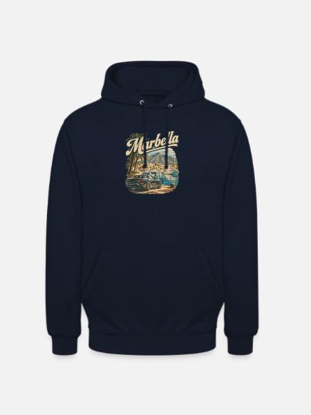 Marbella Puerto Banus Hafen - Unisex Hoodie - Navy
