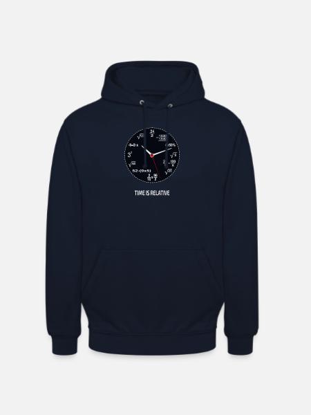 Time Is Relative – Wissenschaft und Zeit - Unisex Hoodie - Navy