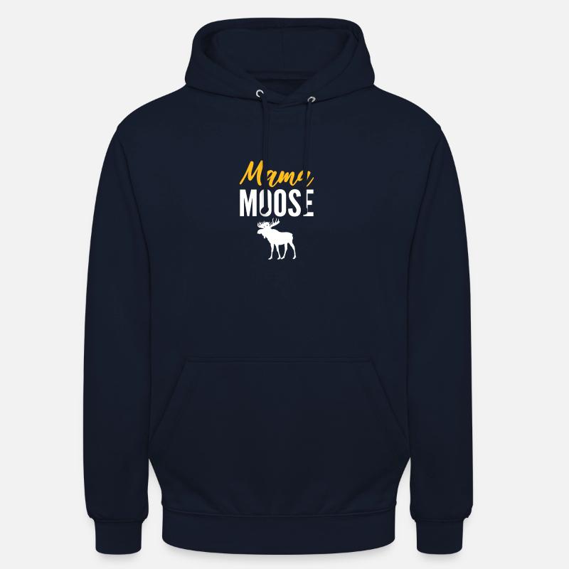 Mama Moose Liebevolle Mutter Gift - Unisex Hoodie - Navy