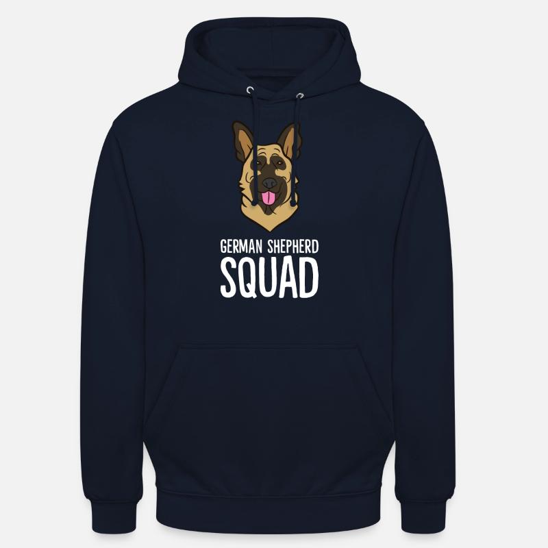German Shepherd - German Shepherd Squad - Unisex Hoodie - navy