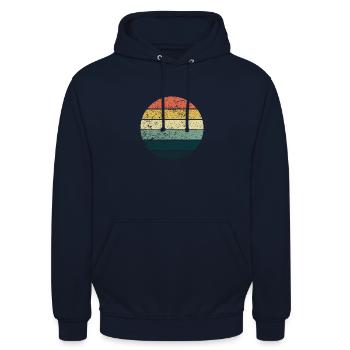 Summer Sunset - Unisex Hoodie - Navy - Vorne - Alina (178cm) & Michal (187cm)