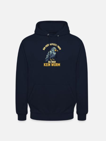 Genervter Rabe Morgenmuffel - Unisex Hoodie - Navy