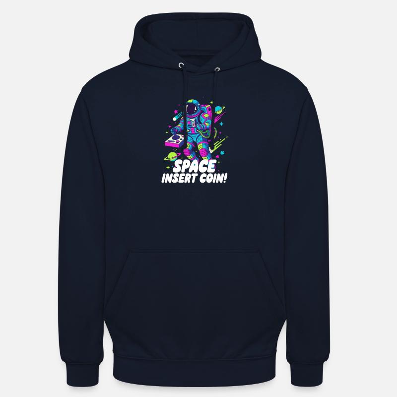 Pièce d’insertion spatiale - Sweat-shirt à capuche unisexe - marine